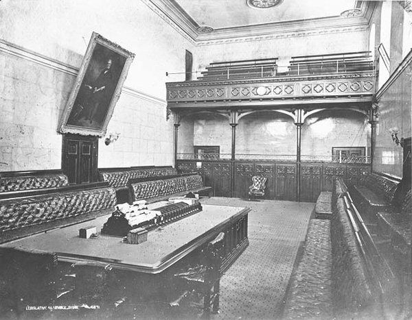 The Legislative Assembly Chamber in 1871