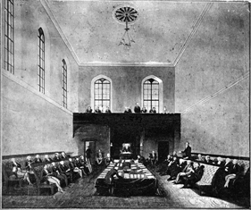 Legislative Council Chamber in 1843