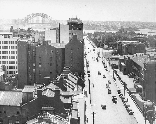 Macquarie Street 1930, Sydney Harbour Bridge