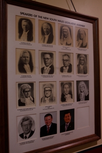 Former Speakers of the Legislative Assembly from 1927 to 2010