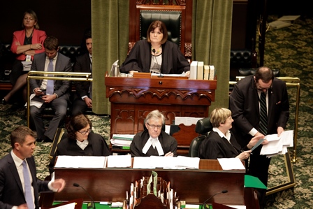 Speaker, Legislative Assembly, Chamber, Speaker's Chair The Speaker's Chair in the Legislative Assembly