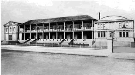 The new Council Chamber added to the south side of the Parliament building in 1856