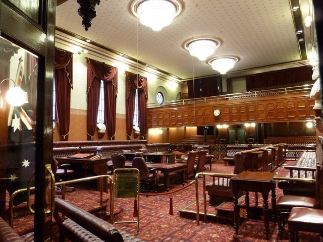 The chamber from the foyer entrance