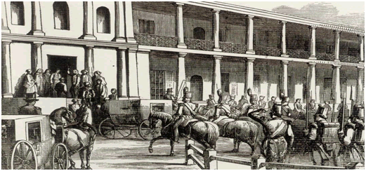 The opening of the partially elected Parliament in 1843