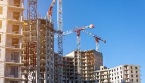 high rise buildings under construction