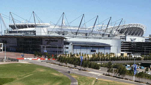 Part of Sydney 2000 Olympics site at Homebush, February 2000